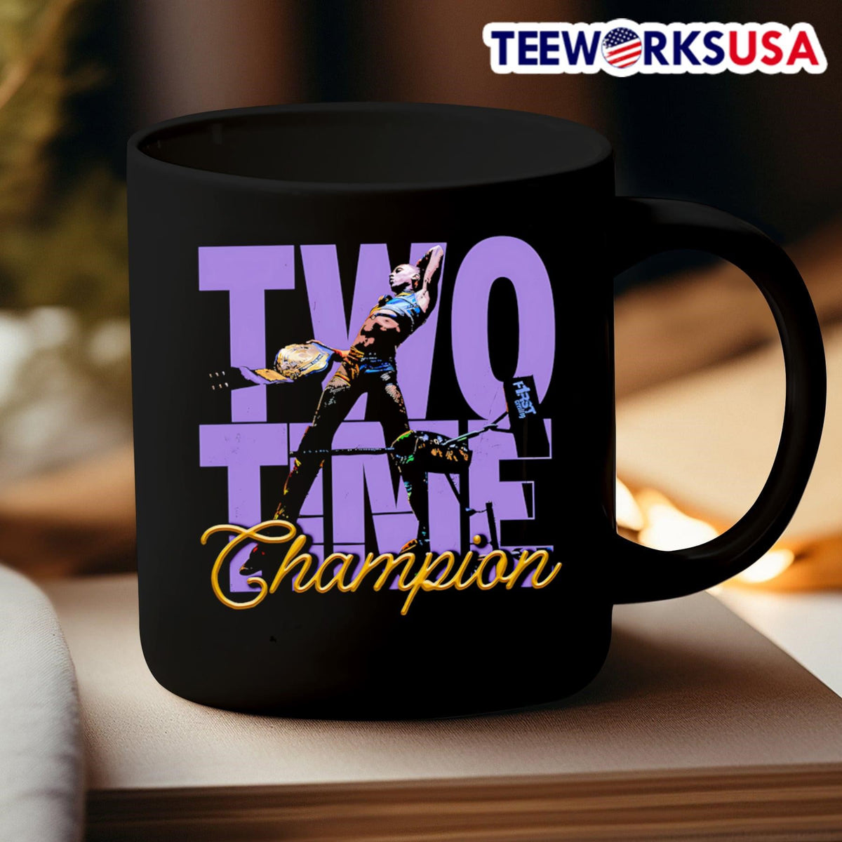 Two-Time Wrestlepalooza Champ - Adult & Kids T-Shirts, Sweatshirts & Hoodies apparel design preview 3