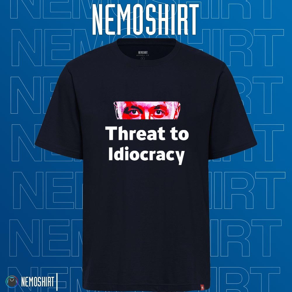 Threat to idiocracy - Adult & Kids T-Shirts, Sweatshirts & Hoodies apparel design preview 1