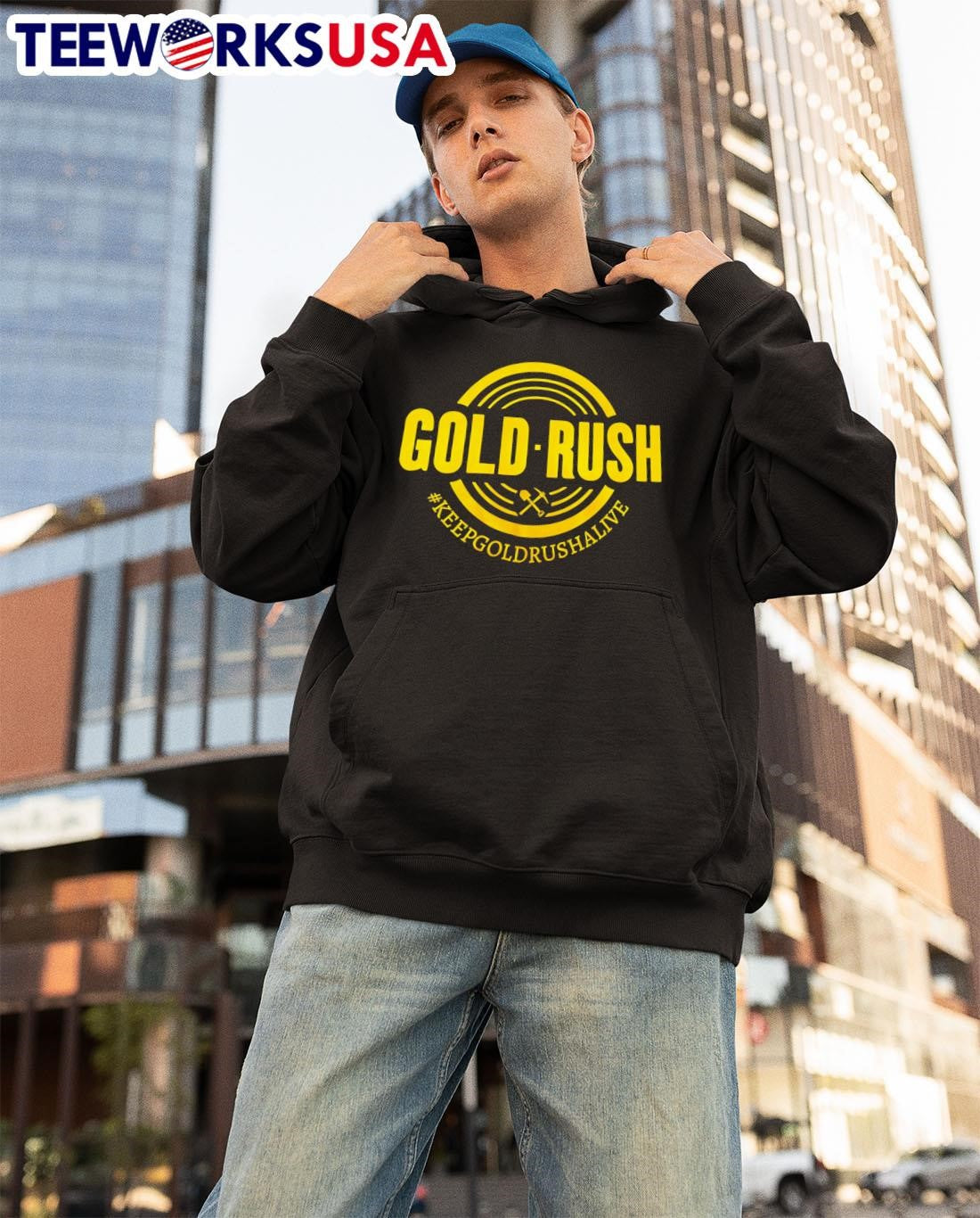 Gold Rush Keepgoldrushalive - Adult & Kids T-Shirts, Sweatshirts & Hoodies apparel design preview 3