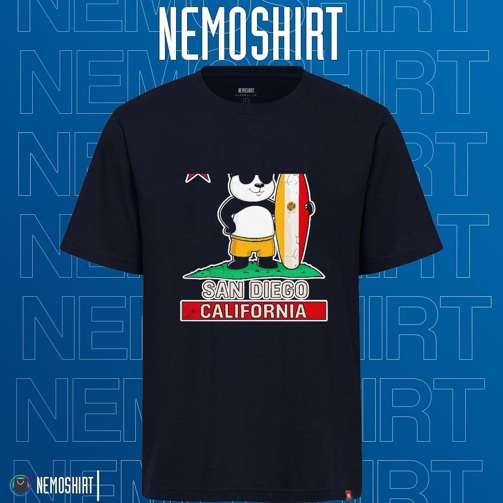 San Diego California cool panda surfer - Adult & Kids T-Shirts, Sweatshirts & Hoodies product image 1