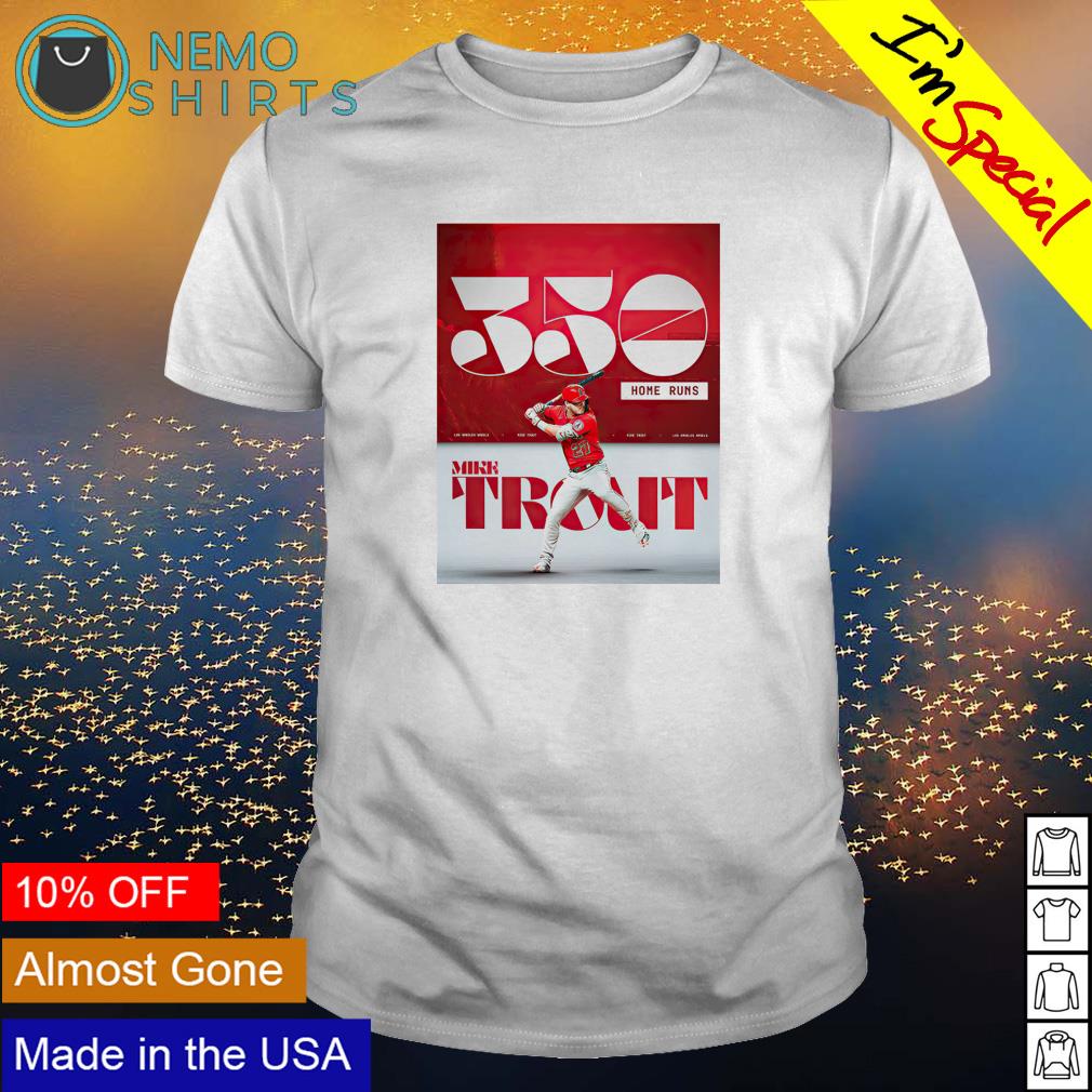 Los Angeles Angels Mike Trout 350 home runs - Adult & Kids T-Shirts, Sweatshirts & Hoodies apparel design preview 1