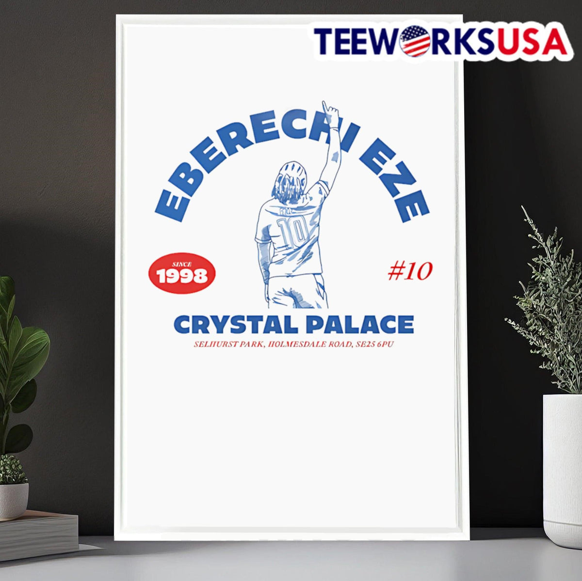 Eberechi Eze Crystal Palace graphic - Adult & Kids T-Shirts, Sweatshirts & Hoodies apparel design preview 6