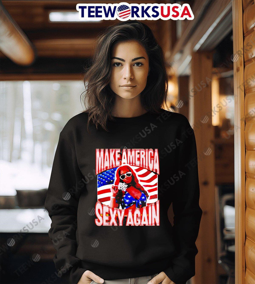 Make America sexyy again - Adult & Kids T-Shirts, Sweatshirts & Hoodies apparel design preview 6