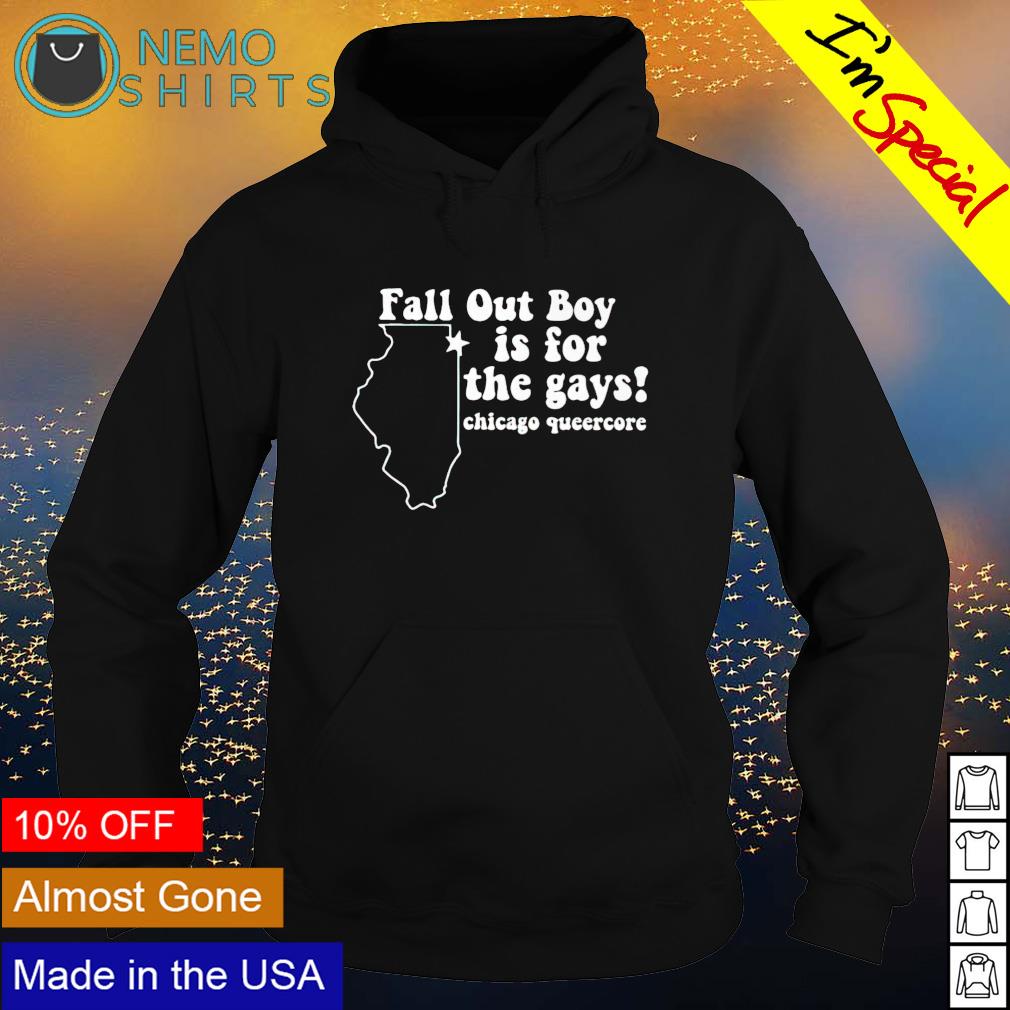Fall out boy is for the gays Chicago queercore - Adult & Kids T-Shirts, Sweatshirts & Hoodies apparel design preview 2
