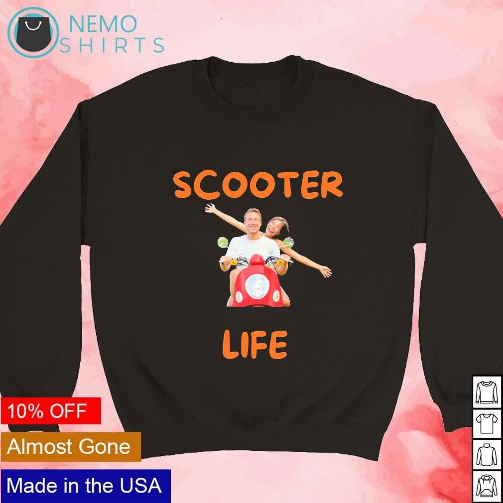Scooter life couple - Adult & Kids T-Shirts, Sweatshirts & Hoodies apparel design preview 4