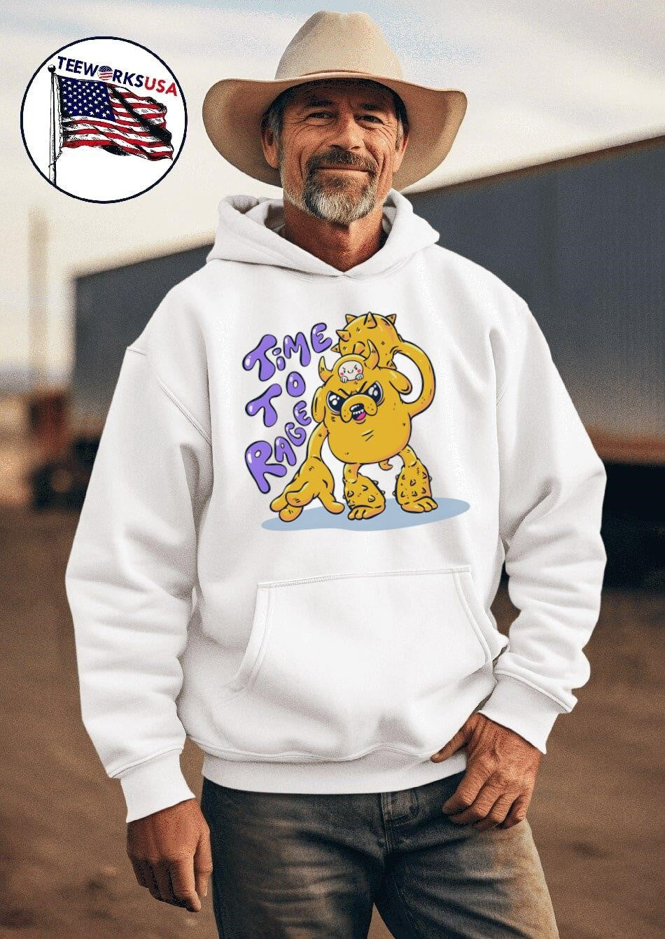 Adventure Time to rage - Adult & Kids T-Shirts, Sweatshirts & Hoodies apparel design preview 2