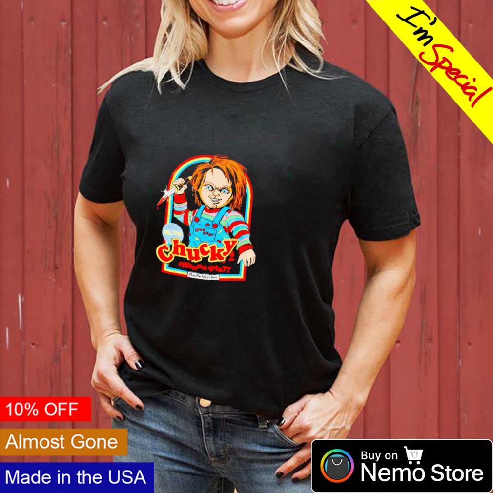 Chucky wanna play partners toys - Adult & Kids T-Shirts, Sweatshirts & Hoodies apparel design preview 3