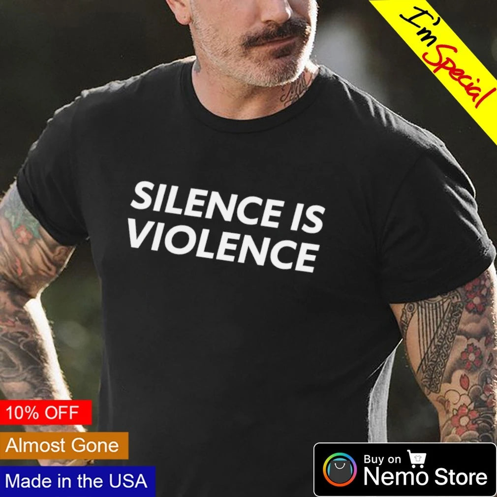 Silence Is Violence - Adult & Kids T-Shirts, Sweatshirts & Hoodies apparel design preview 4