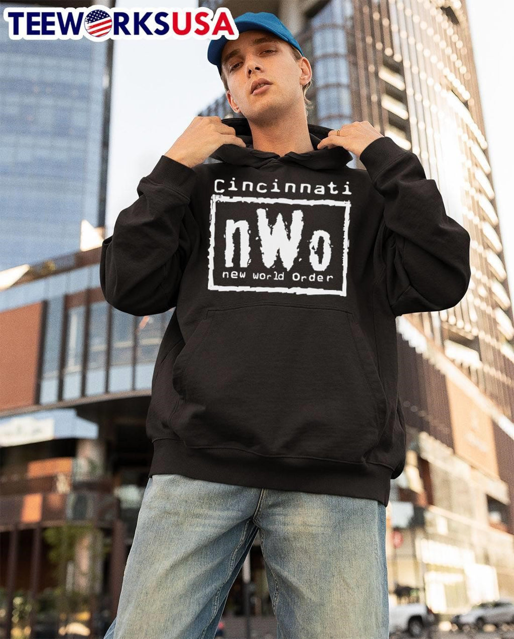 Cincinnati nWo new world order - Adult & Kids T-Shirts, Sweatshirts & Hoodies apparel design preview 3