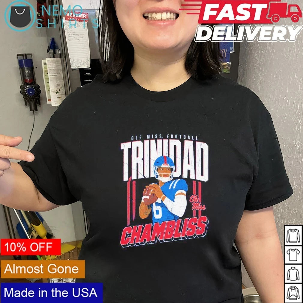 Trinidad Chambliss Illustration Ole Miss Rebels - Adult & Kids T-Shirts, Sweatshirts & Hoodies apparel design preview 2