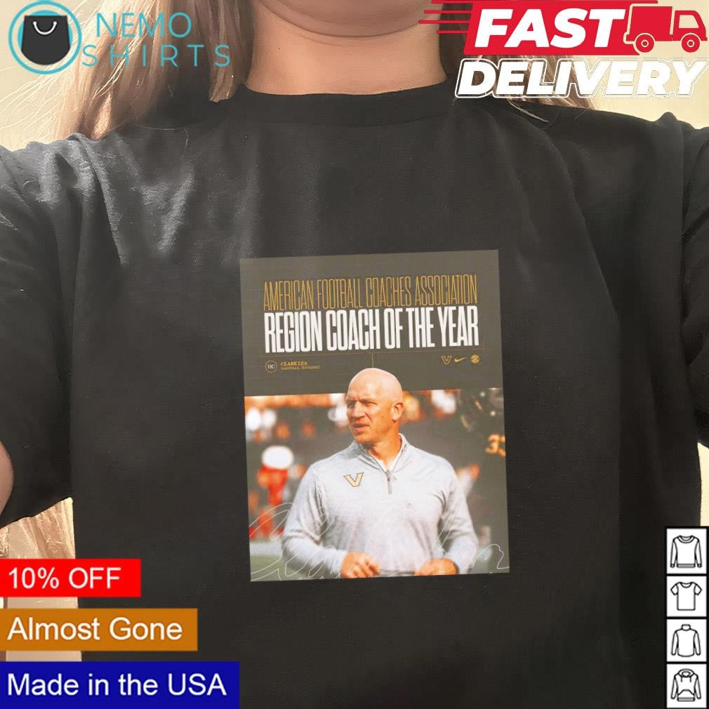 AFCA Coach of the Year Clark Lea Vanderbilt - Adult & Kids T-Shirts, Sweatshirts & Hoodies apparel design preview 3