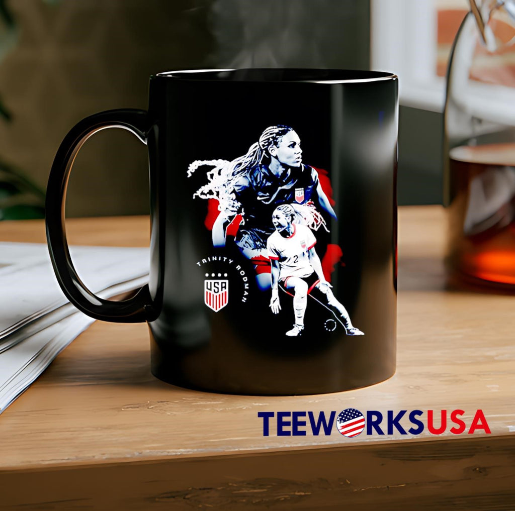 USWNT Trinity Rodman Graphic - Adult & Kids T-Shirts, Sweatshirts & Hoodies apparel design preview 2