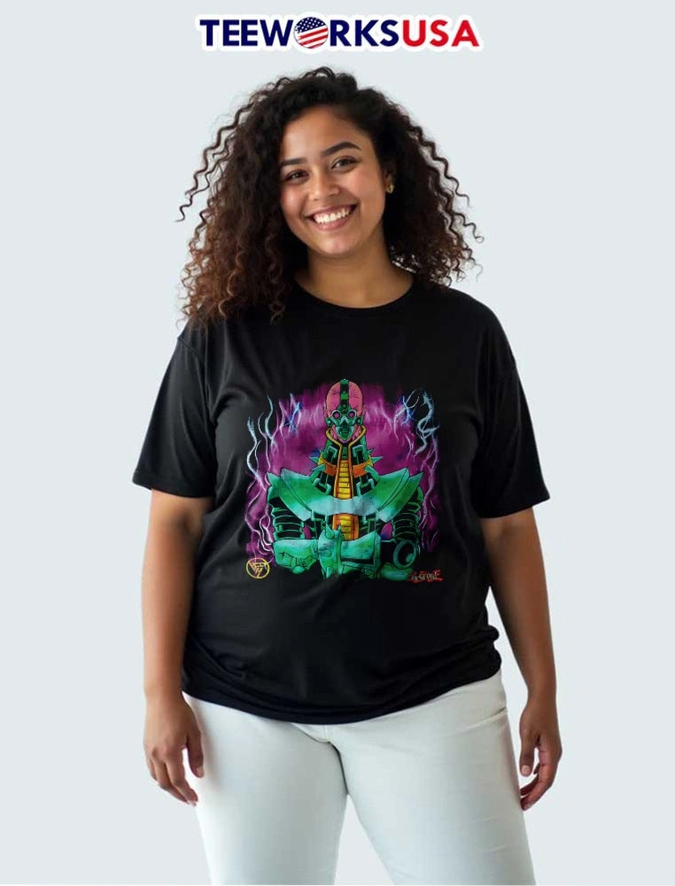 Yu Gi Oh Jinzo Cyborg Monster Purple Aura Lightning - Adult & Kids T-Shirts, Sweatshirts & Hoodies apparel design preview 3