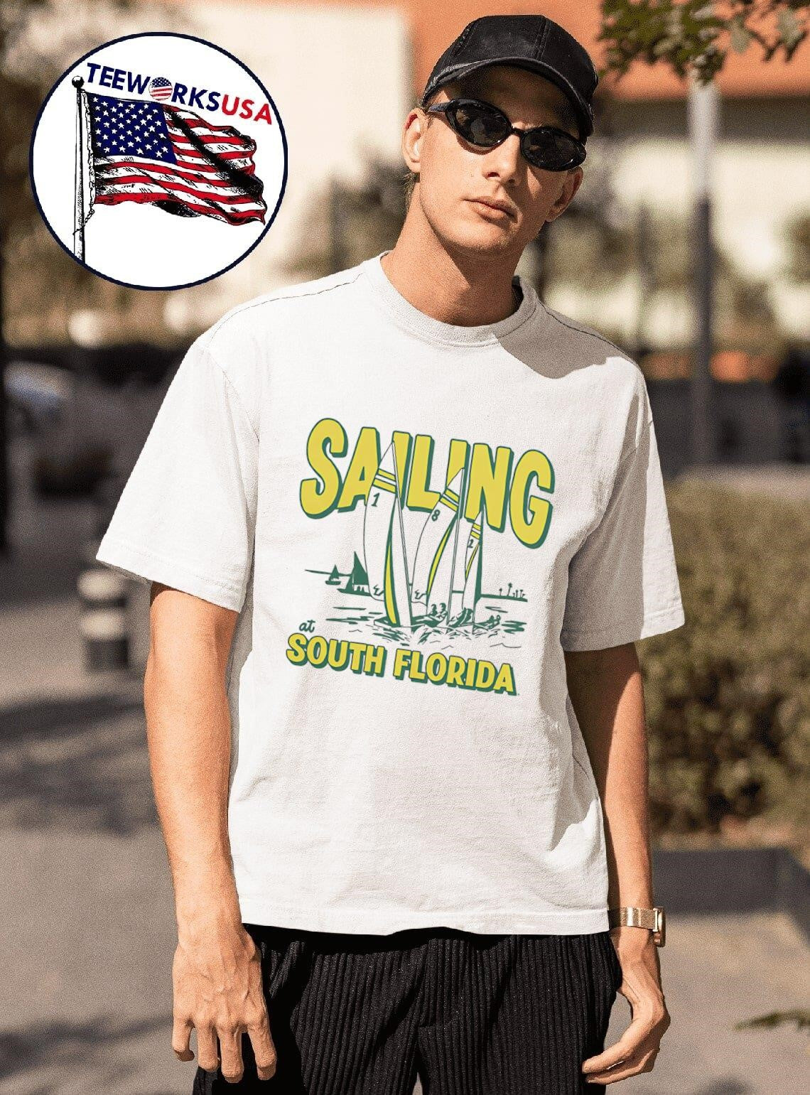 USF Sailing South Florida - Adult & Kids T-Shirts, Sweatshirts & Hoodies apparel design preview 1