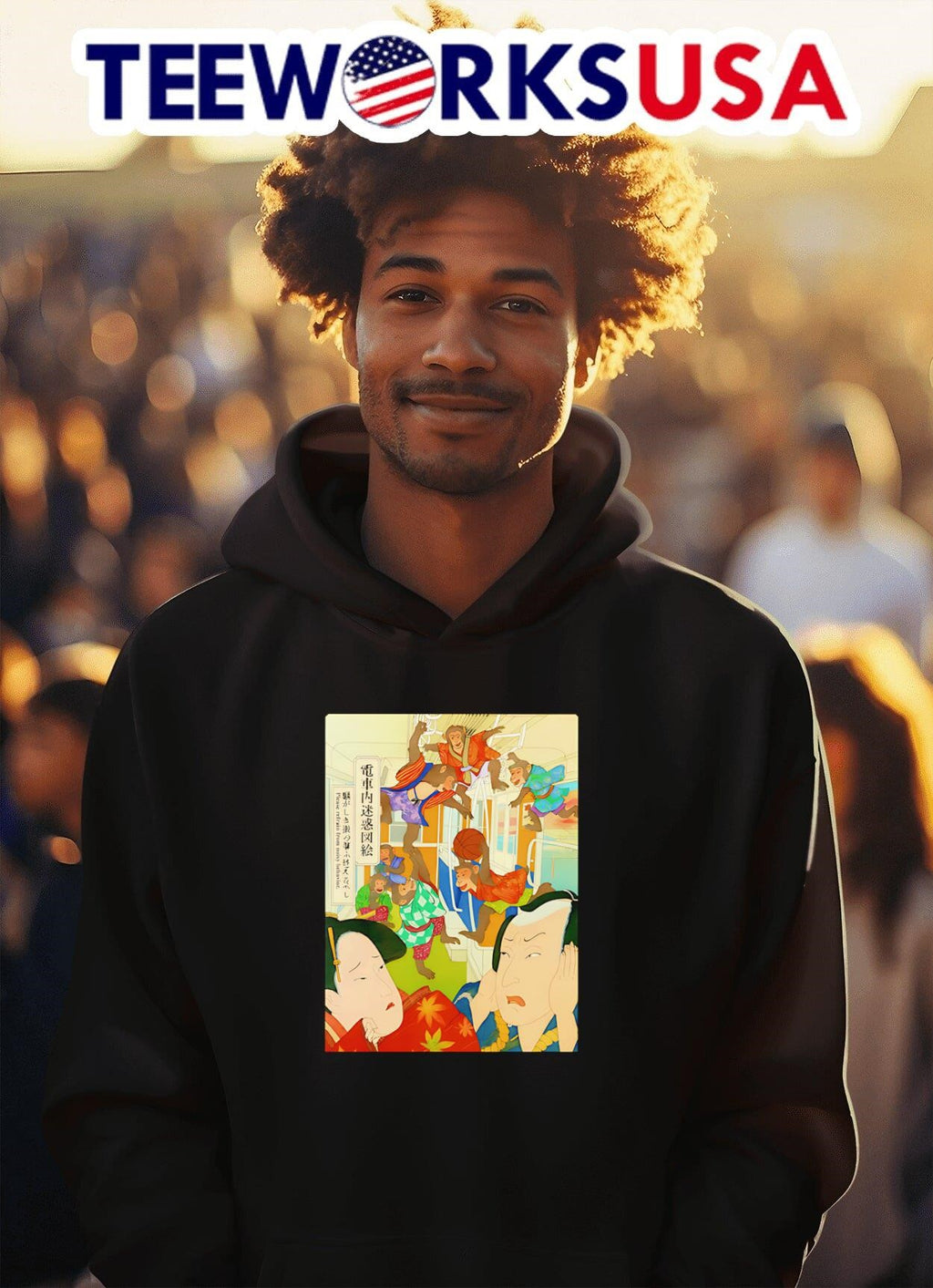 Japan subway poster - Adult & Kids T-Shirts, Sweatshirts & Hoodies apparel design preview 2