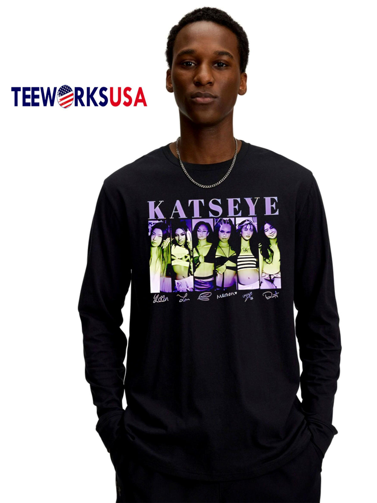 Nice Katseye Music - Adult & Kids T-Shirts, Sweatshirts & Hoodies apparel design preview 4
