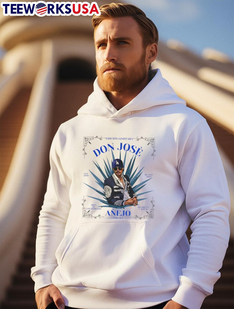 Don Jose Anejo Joe Kelly Los Angeles Dodgers - Adult & Kids T-Shirts, Sweatshirts & Hoodies apparel design preview 2