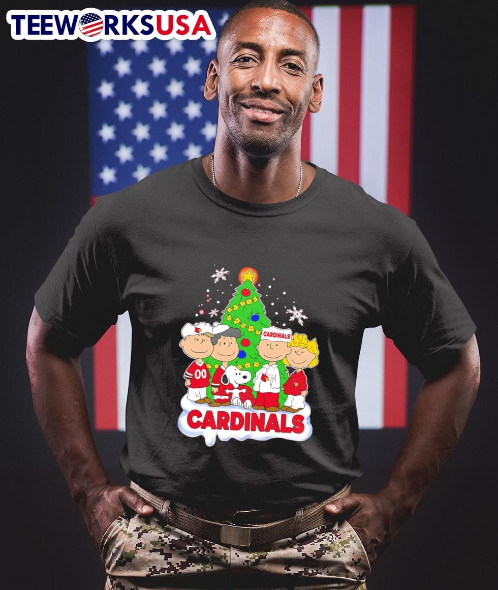 The Peanuts Cardinals Christmas - Adult & Kids T-Shirts, Sweatshirts & Hoodies apparel design preview 1