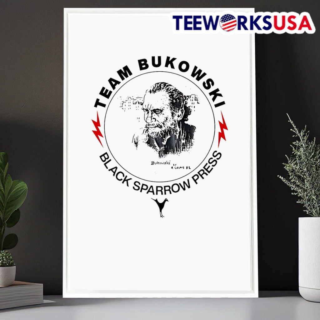 Team Bukowski Black Sparrow Press - Adult & Kids T-Shirts, Sweatshirts & Hoodies apparel design preview 6