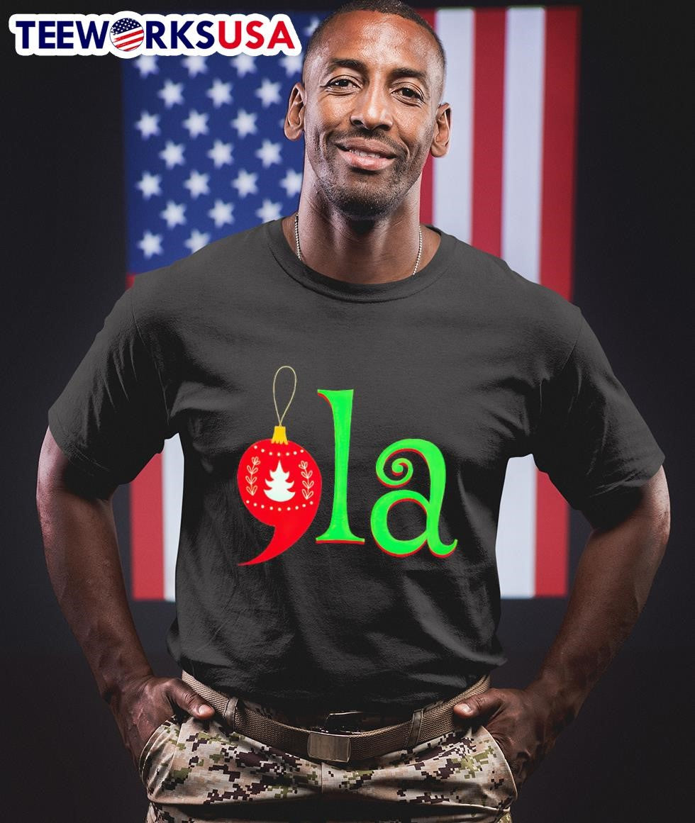 Comma-la Kamala Harris Christmas - Adult & Kids T-Shirts, Sweatshirts & Hoodies apparel design preview 1