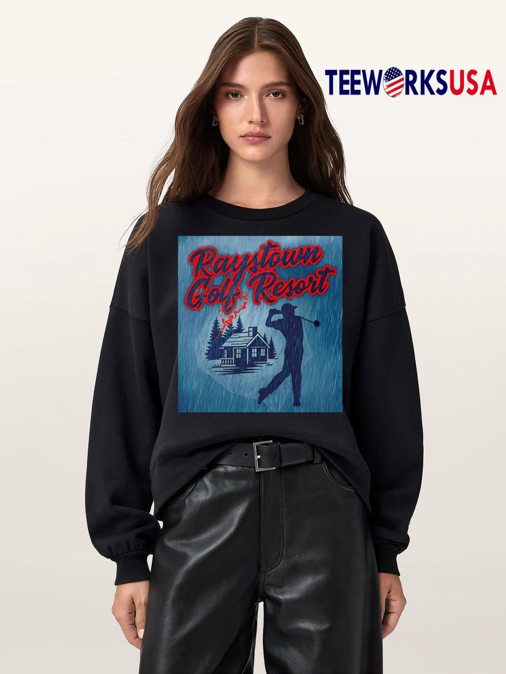 Raystown Golf Resort rain - Adult & Kids T-Shirts, Sweatshirts & Hoodies apparel design preview 5