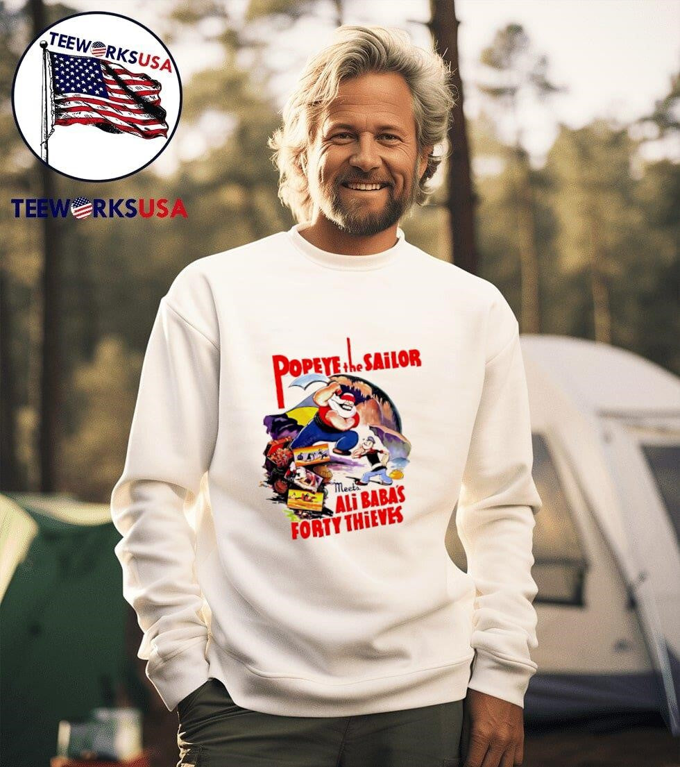 Popeye The Sailor Man Ali Baba - Adult & Kids T-Shirts, Sweatshirts & Hoodies apparel design preview 3