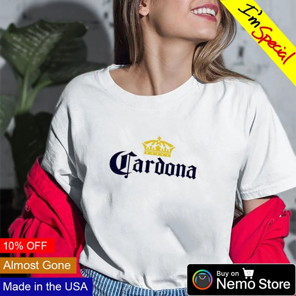 Cardona Crown x Corona Logo mashup - Adult & Kids T-Shirts, Sweatshirts & Hoodies apparel design preview 2