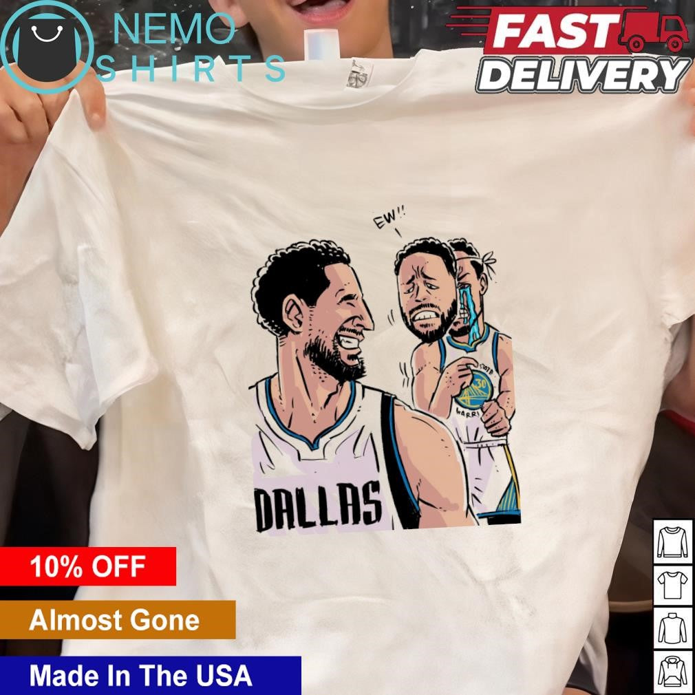 Stephen Curry misses Klay Thompson cartoon - Adult & Kids T-Shirts, Sweatshirts & Hoodies apparel design preview 1