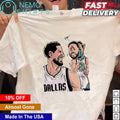 Stephen Curry misses Klay Thompson cartoon - Adult & Kids T-Shirts, Sweatshirts & Hoodies apparel design preview 1