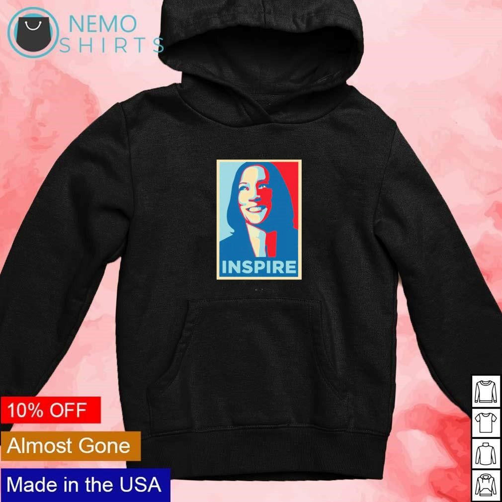 Inspire Kamala Harris 2024 president - Adult & Kids T-Shirts, Sweatshirts & Hoodies apparel design preview 2