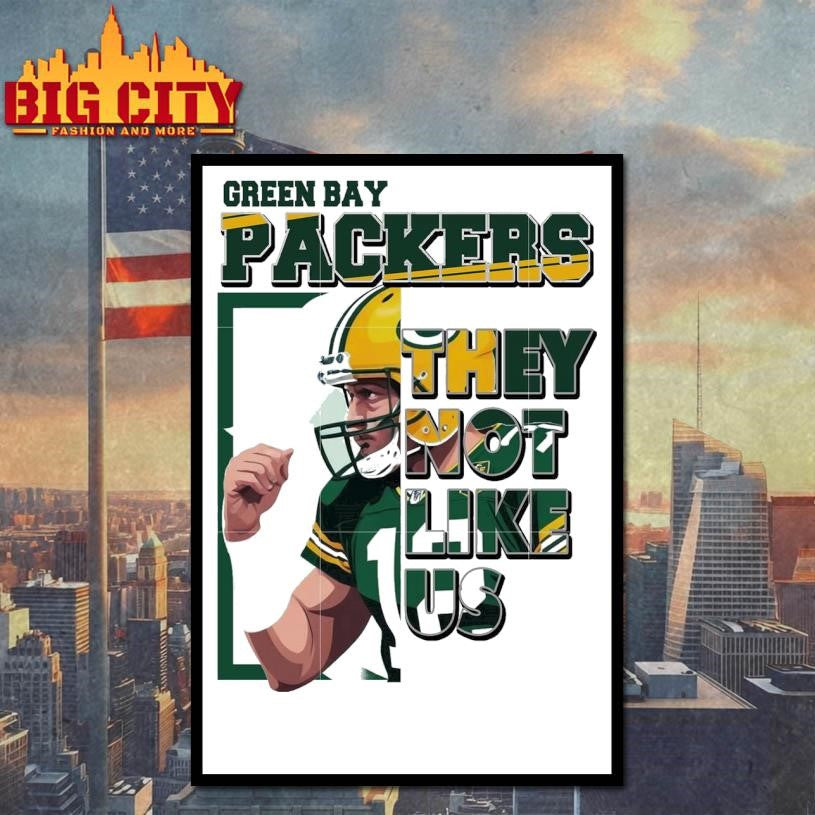 Green Bay Packers they not like us - Adult & Kids T-Shirts, Sweatshirts & Hoodies apparel design preview 4