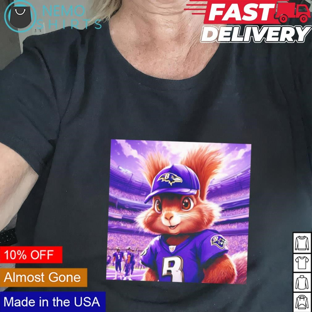 Nut football player Baltimore Ravens - Adult & Kids T-Shirts, Sweatshirts & Hoodies apparel design preview 2