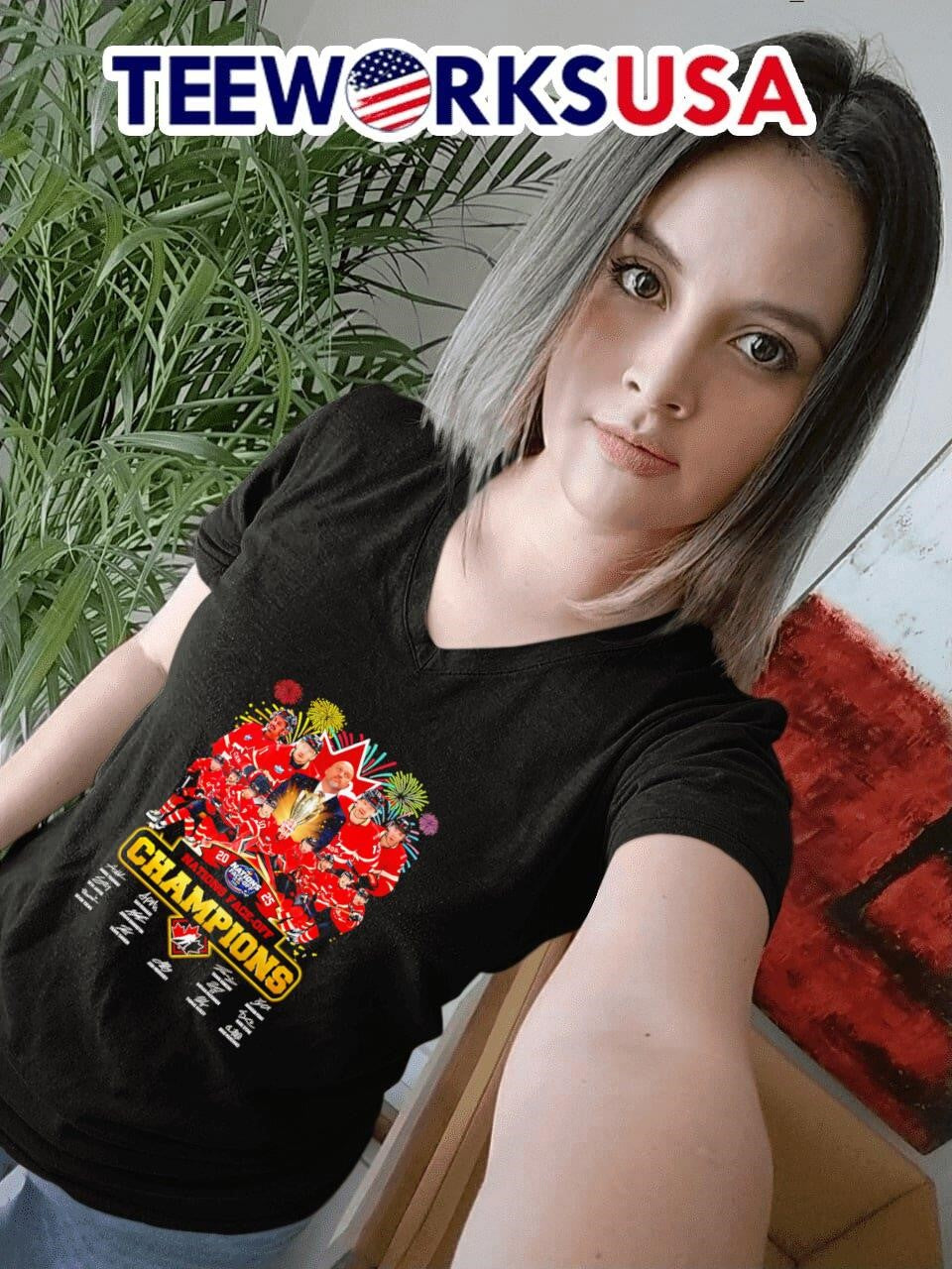 2025 Nations Face-off Champions Canada Hockey - Adult & Kids T-Shirts, Sweatshirts & Hoodies apparel design preview 7