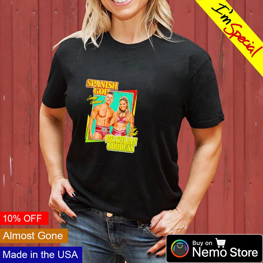 Sammy Guevara and Tay Conti spanish God brazilian - Adult & Kids T-Shirts, Sweatshirts & Hoodies apparel design preview 3