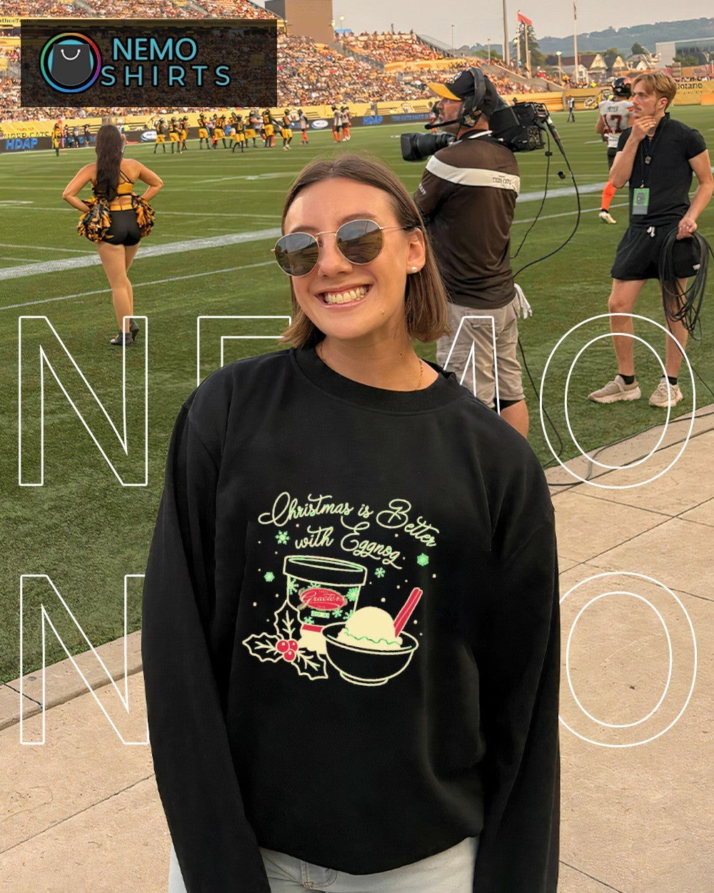 Christmas is better with eggnog - Adult & Kids T-Shirts, Sweatshirts & Hoodies apparel design preview 6