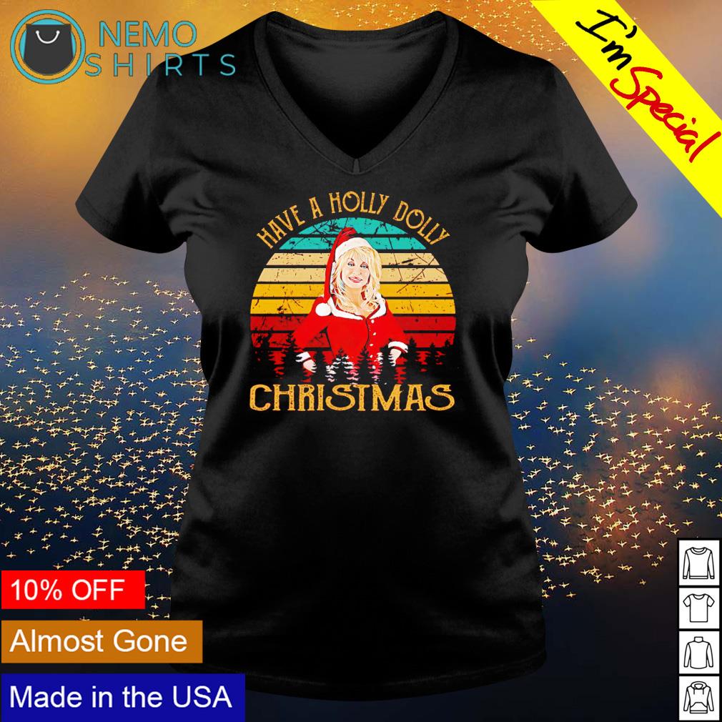 Have a holly dolly Parton Christmas - Adult & Kids T-Shirts, Sweatshirts & Hoodies apparel design preview 5