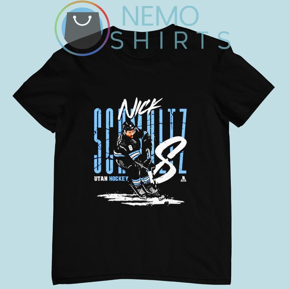 Nick Schmaltz Utah hockey club cartoon player - Adult & Kids T-Shirts, Sweatshirts & Hoodies apparel design preview 1