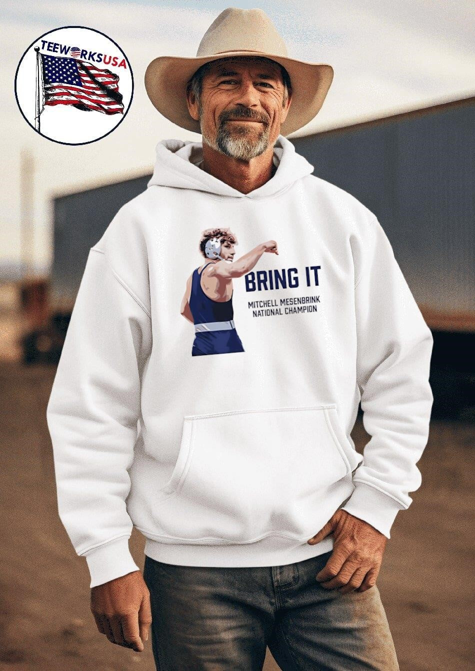 Bring It Mitchell Mesenbrink National Chamρion - Adult & Kids T-Shirts, Sweatshirts & Hoodies apparel design preview 2