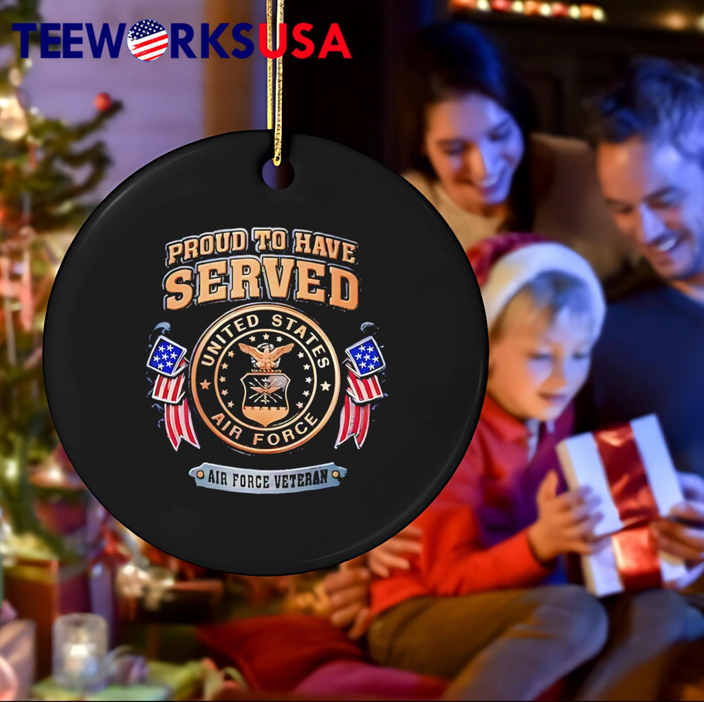 Proud To Have Served United States Air Force Veteran - Adult & Kids T-Shirts, Sweatshirts & Hoodies apparel design preview 4