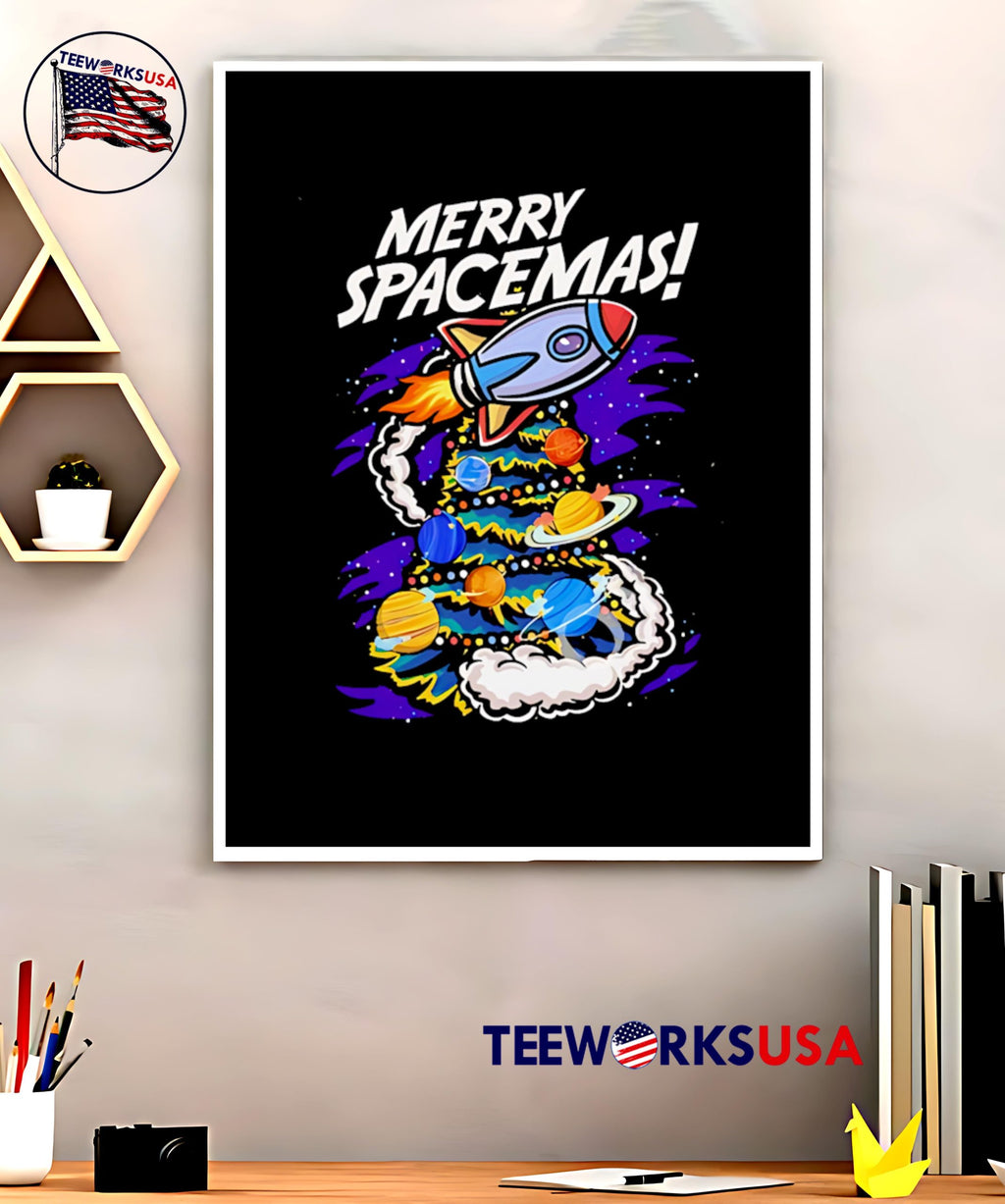 Science Merry Spacemas Universe graphic - Adult & Kids T-Shirts, Sweatshirts & Hoodies apparel design preview 5