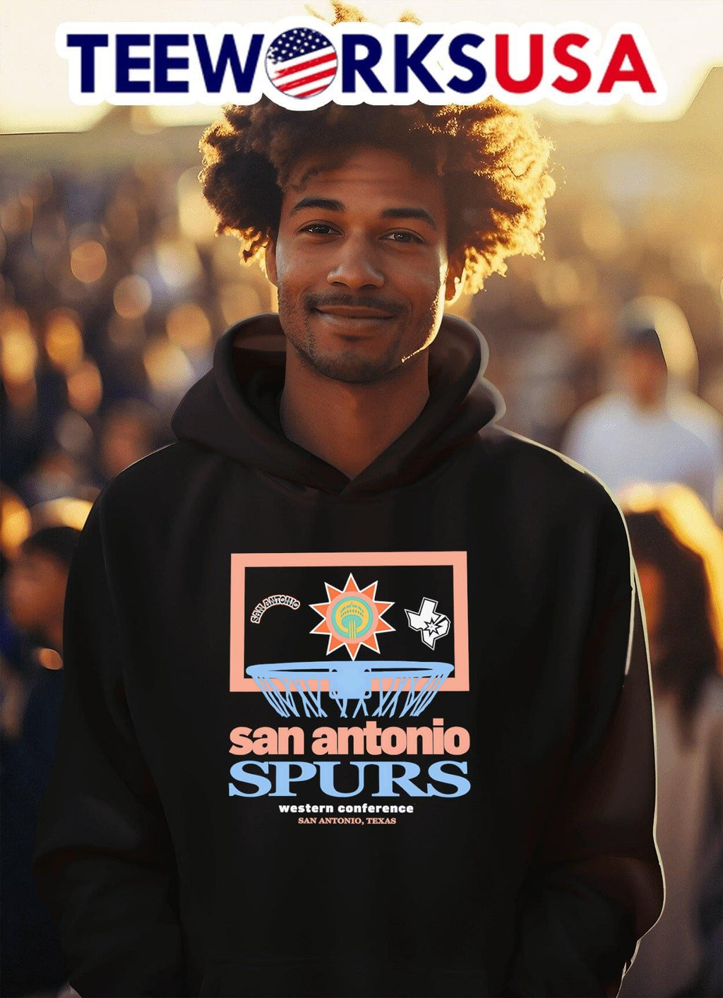 San Antonio Spurs City Edition - Adult & Kids T-Shirts, Sweatshirts & Hoodies apparel design preview 2