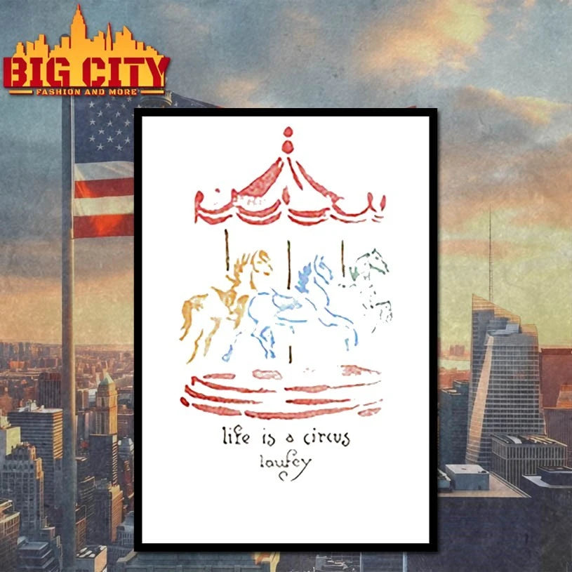 Laufey Carousel Sept 2025 Life Is A Circus Tour - Adult & Kids T-Shirts, Sweatshirts & Hoodies apparel design preview 4