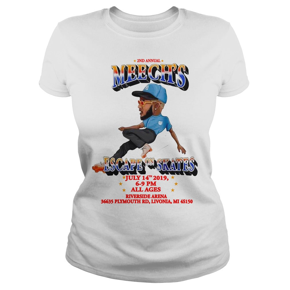 2nd Annual Meech's Escape On Skater July 14 2019 - Adult & Kids T-Shirts, Sweatshirts & Hoodies apparel design preview 2