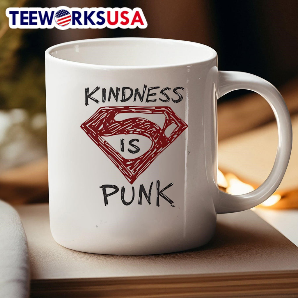 Kindness is punk Superman - Adult & Kids T-Shirts, Sweatshirts & Hoodies apparel design preview 4