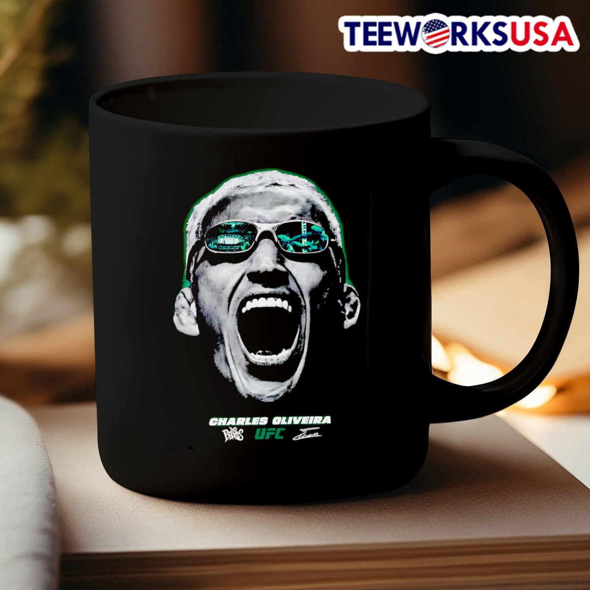 Charles Oliveira Fight Vision - Adult & Kids T-Shirts, Sweatshirts & Hoodies apparel design preview 3