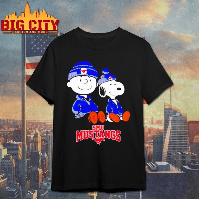 SMU Mustangs x Snoopy and Charlie Brown - Adult & Kids T-Shirts, Sweatshirts & Hoodies apparel design preview 1