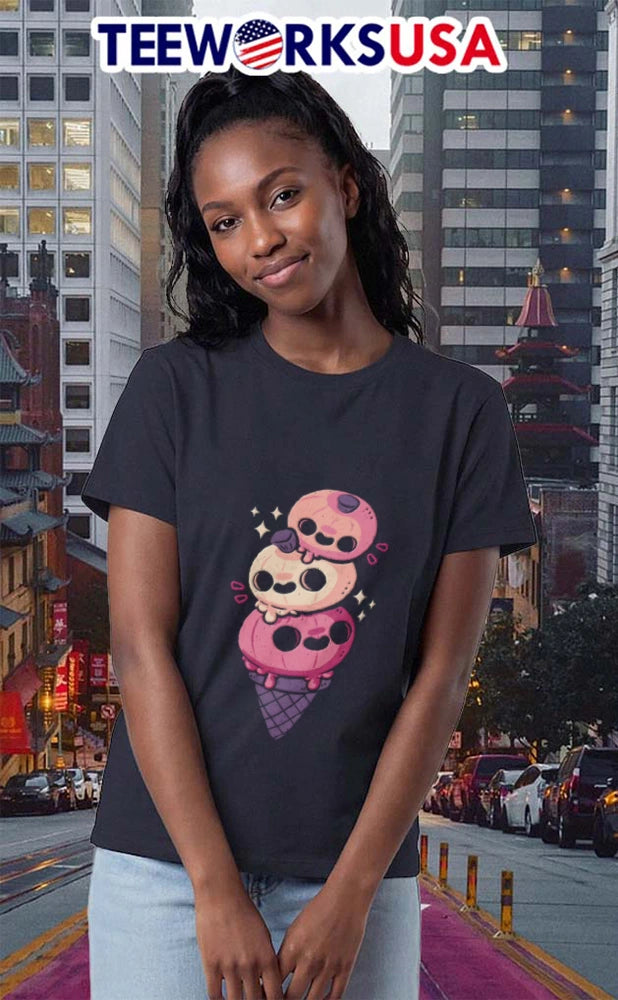 Halloween Pumpkins Ice Cream - Adult & Kids T-Shirts, Sweatshirts & Hoodies apparel design preview 2