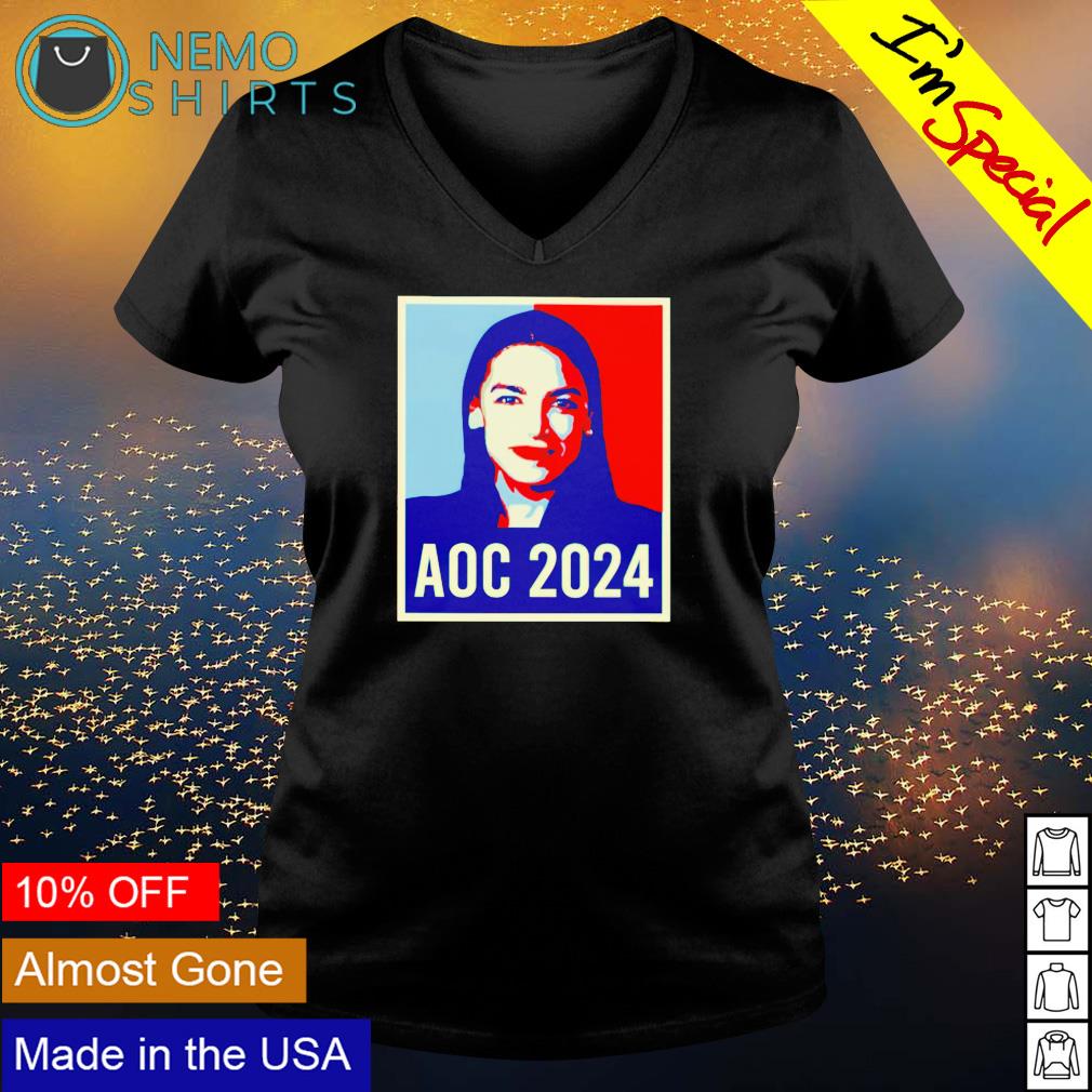 Alexandria Ocasio-Cortez AOC 2024 - Adult & Kids T-Shirts, Sweatshirts & Hoodies apparel design preview 5