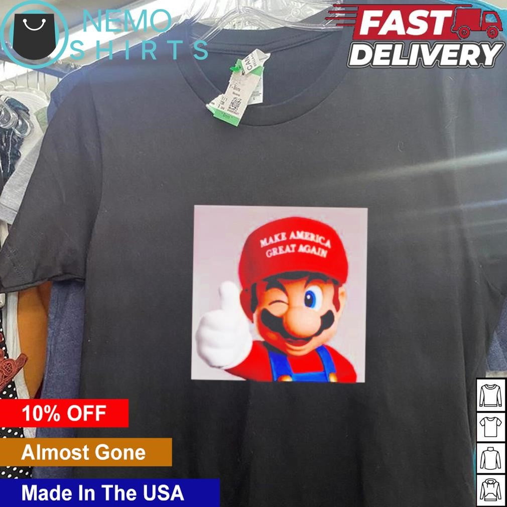 Mario Trump make America great again - Adult & Kids T-Shirts, Sweatshirts & Hoodies apparel design preview 5