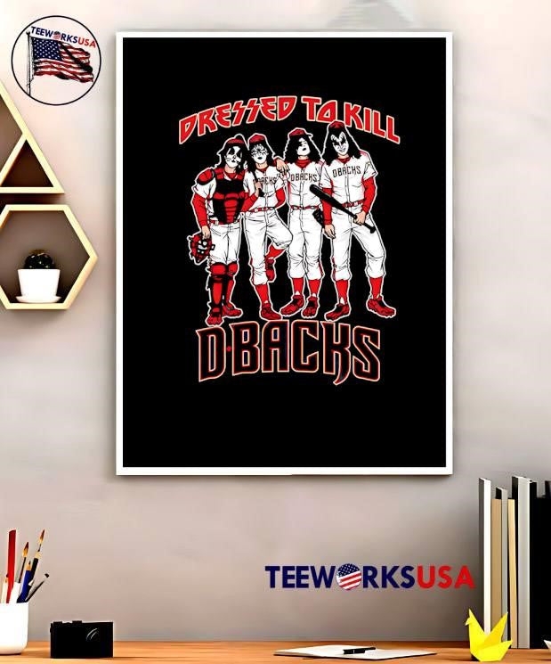 Arizona Diamondbacks Dressed to Kill - Adult & Kids T-Shirts, Sweatshirts & Hoodies apparel design preview 5